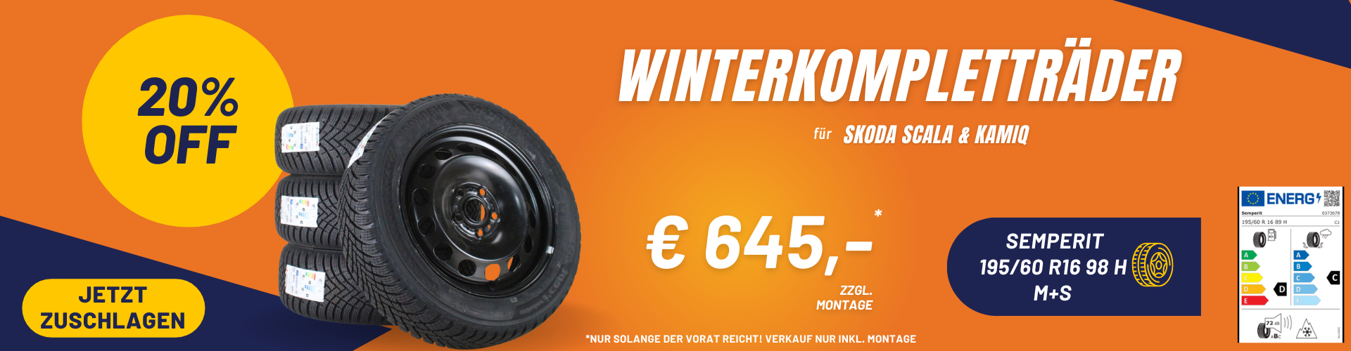 Abverkauf Winterkompletträder